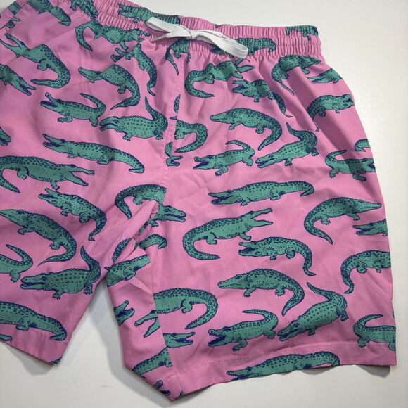 CHUBBIES Pink Alligator The Glades 7" Swim Trunks Shorts w/ Liner Men's Size L - Picture 1 of 7